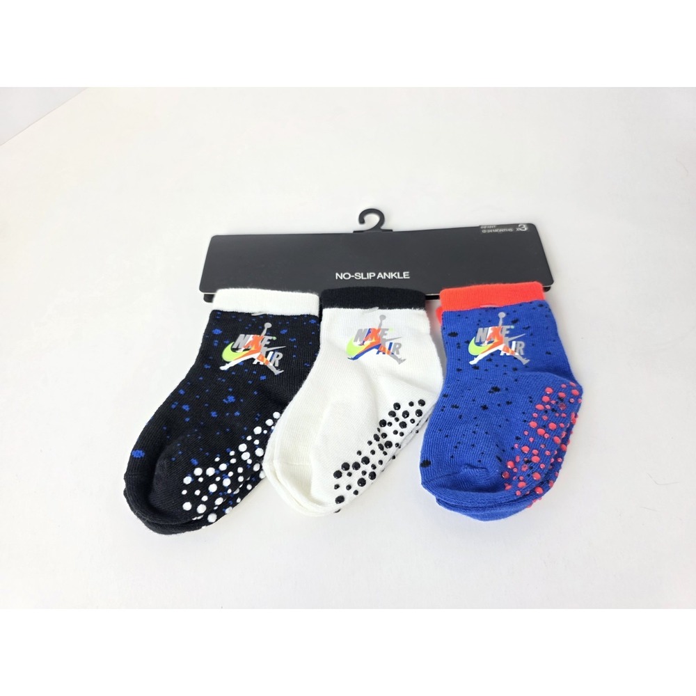Nike No Slip Ankle socks 3 pairs Infant size‎ 12-24 months NEW